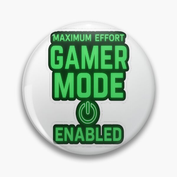 Item preview, Gamer Mode Enabled – Maximum Effort Neon Green designed and sold by the-dovlat.