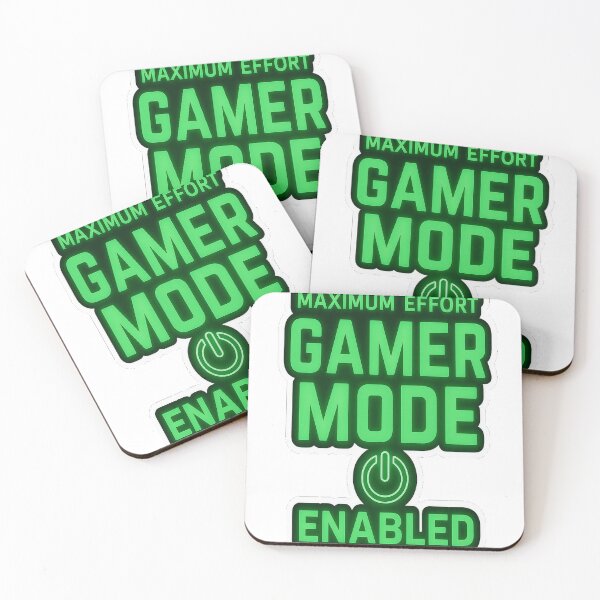 Item preview, Gamer Mode Enabled – Maximum Effort Neon Green designed and sold by the-dovlat.