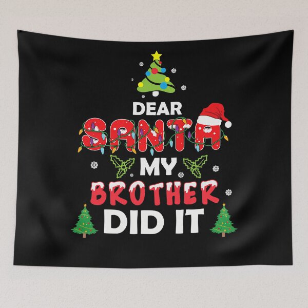 Item preview, My It Holiday Dear Brother Vintage Did Retro Christmas Santa Funny designed and sold by MediarMedic.