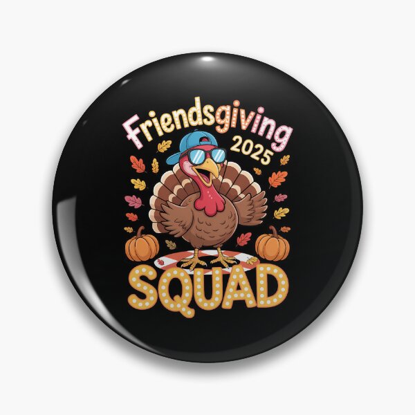 Item preview, 90s Party Humor Friendsgiving Squad Thankful Turkey Friends designed and sold by Daleburuling.