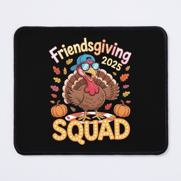 Item preview, 90s Party Humor Friendsgiving Squad Thankful Turkey Friends designed and sold by Daleburuling.