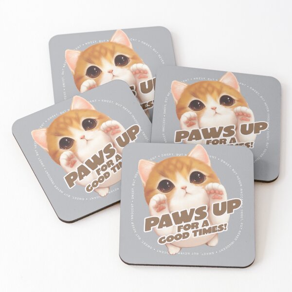 Item preview, Raise Your Paws: It's Party Time! -Cute Kitten designed and sold by EdvvinStudios.