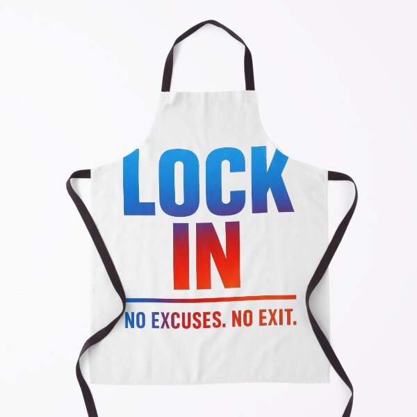 Item preview, Lock In – No Excuses Gradient Motivational Quote designed and sold by the-dovlat.