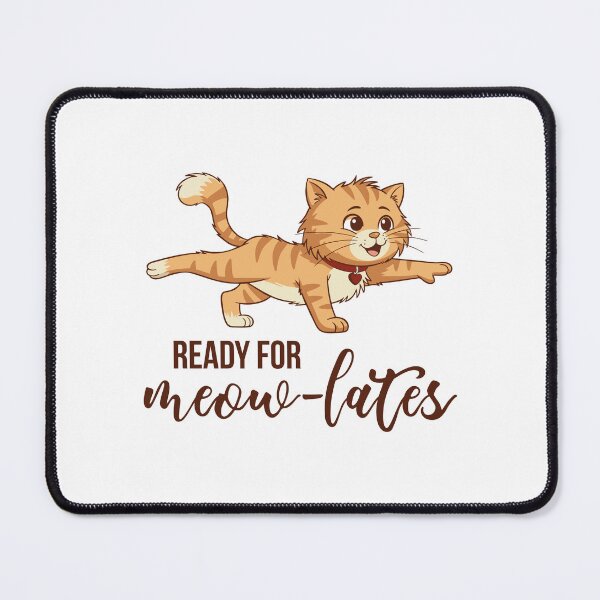 Item preview, Cute Pilates Cat – “Ready for meow-lates” designed and sold by sashica.
