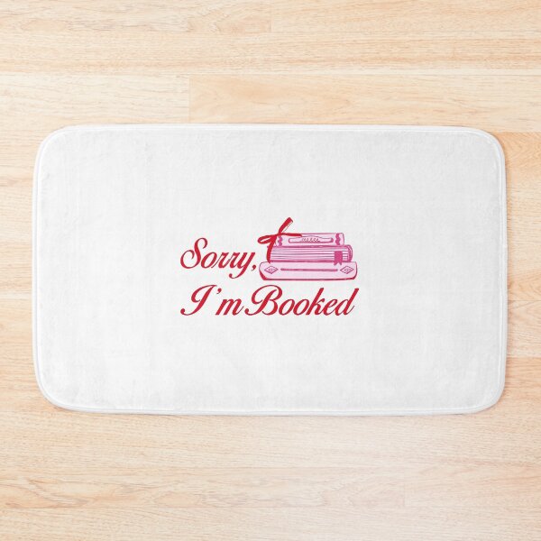 Item preview, Sorry I’m Booked. Pink and Red Books. Book Lover. designed and sold by CoCoArt-Ua.