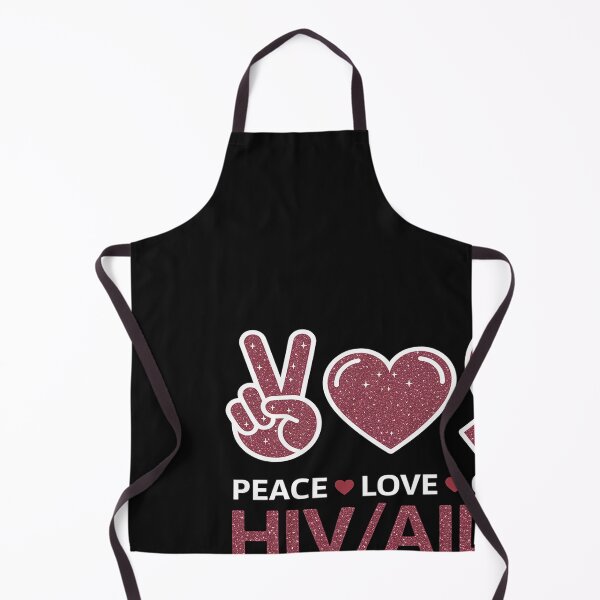 Item preview, Peace Love Cure World Aids Day HIVAIDS Awareness Men Women designed and sold by Bstilablhot.
