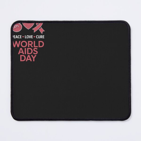 Item preview, Peace Love Cure World Aids Day HIVAIDS Awareness designed and sold by Bstilablhot.