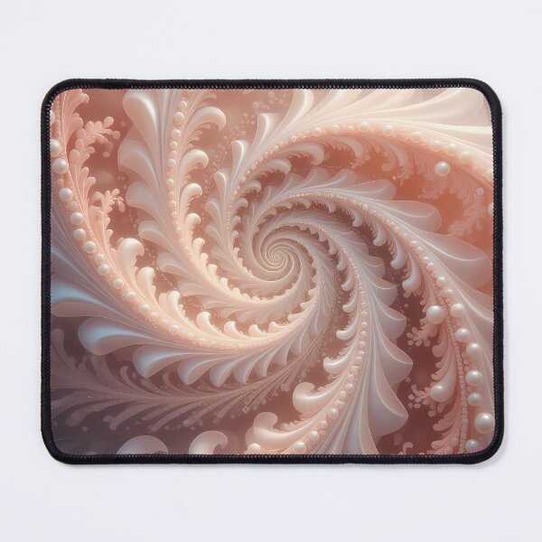 Item preview, Elegant Spiral of Pearls, Coral & Leaves (image size 8320x12480) designed and sold by Digital-Davinci.