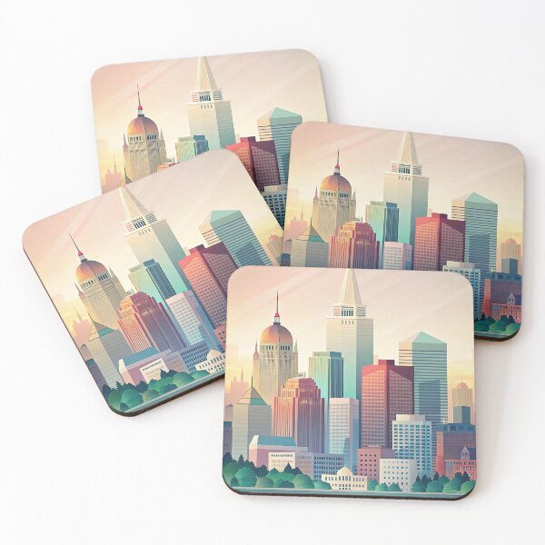 Item preview,   Minimalist skyline of  Boston designed and sold by paulrommer.