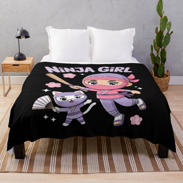 Item preview, Ninja Girl Birthday Party Ninjas Warrior Cat Lover Kid designed and sold by NetoGalaxy.