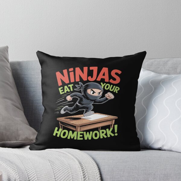 Item preview, Ninjas Eat Your Homework Funny designed and sold by NetoGalaxy.
