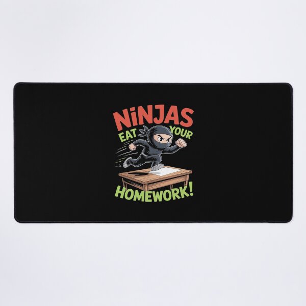 Item preview, Ninjas Eat Your Homework Funny designed and sold by NetoGalaxy.