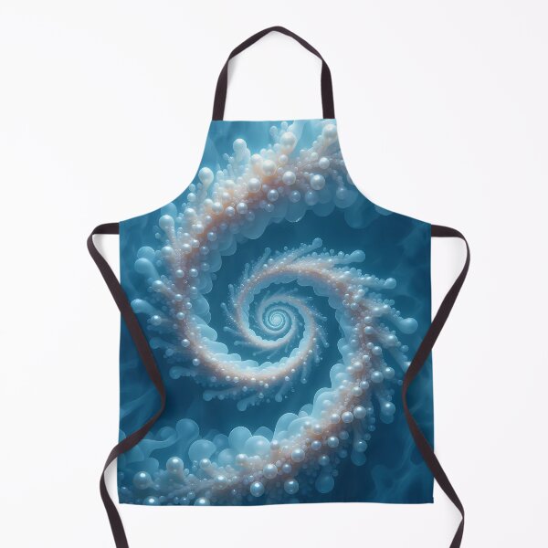 Item preview, Glowing Spiral of Pearls, Blue Water Motif (image size 8320x12480) designed and sold by Digital-Davinci.