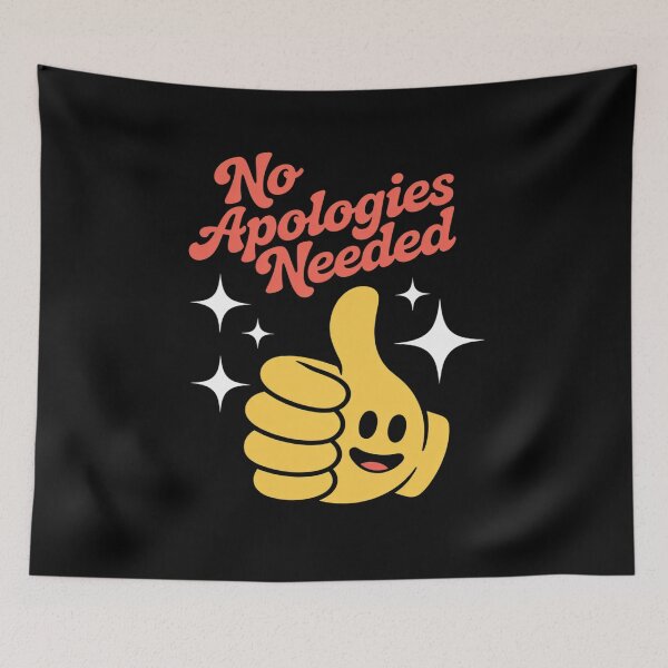 Item preview, No Apologies Needed Feminist Girl Power Graphic designed and sold by NetoGalaxy.