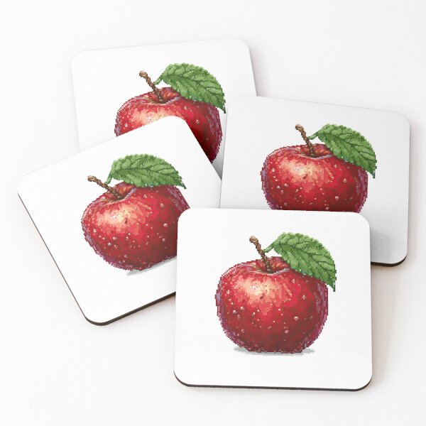 Item preview, Pixel Apple – Retro 16-Bit Fruit Design designed and sold by Digital Dreamtales.
