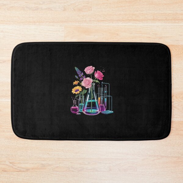 Item preview, Floral Beakers Laboratory Chemistry Lab Scientist Tech  designed and sold by RsFilsingerArt.