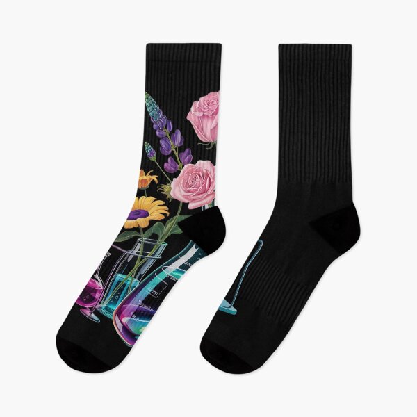 Item preview, Floral Beakers Laboratory Chemistry Lab Scientist Tech  designed and sold by RsFilsingerArt.