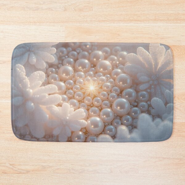 Item preview, Pearls Flower Motif, Glowing Art (image size 8320x12480) designed and sold by Digital-Davinci.
