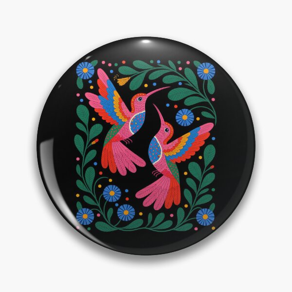 Item preview, Floral Bird Otomi Mexican Embroidery Style Mexicano Mexicana  designed and sold by RsFilsingerArt.