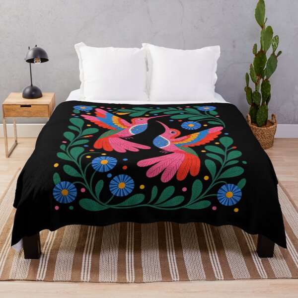 Item preview, Floral Bird Otomi Mexican Embroidery Style Mexicano Mexicana  designed and sold by RsFilsingerArt.
