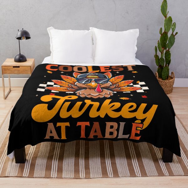 Item preview, Thankful At Table Day Turkey Happy Coolest Vintage Turkey designed and sold by GeoroSturgis.