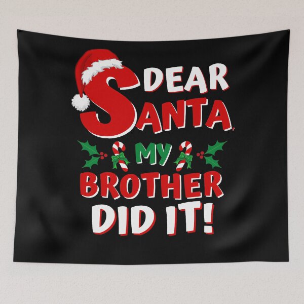 Item preview, Funny My Retro Brother Did Vintage It Dear Holiday Santa Christmas designed and sold by MediarMedic.