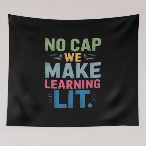 Item preview, No Cap We Make Learning Lit Teen Slang Matching Teacher designed and sold by NetoGalaxy.