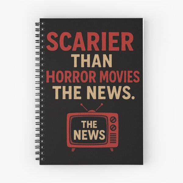 Item preview, Scarier Than Horror Movies? The News. designed and sold by Megaera8.