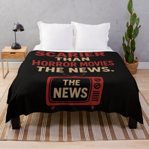 Item preview, Scarier Than Horror Movies? The News. designed and sold by Megaera8.