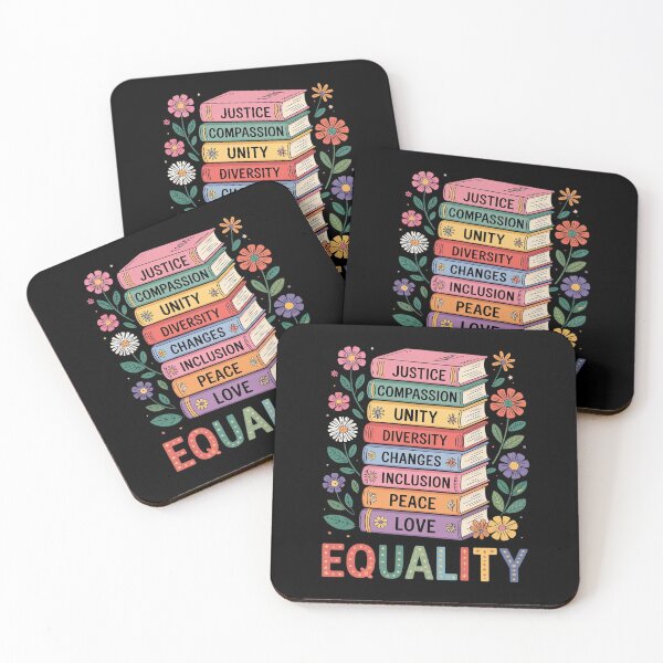 Item preview, Floral Book Equality Human Rights, Social Justice Peace Love  designed and sold by RsFilsingerArt.