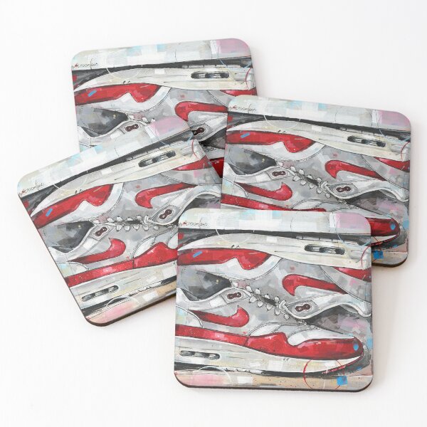 Item preview, AirMax1 OG red in shoebox painting designed and sold by GalleryKauffeld.