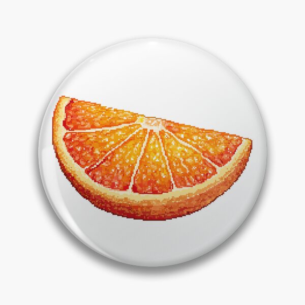 Item preview, Pixel Orange – Retro Fruit Icon designed and sold by Digital Dreamtales.