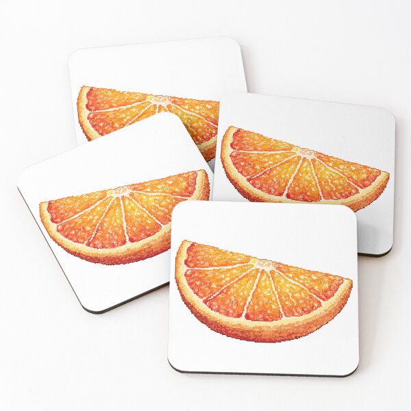 Item preview, Pixel Orange – Retro Fruit Icon designed and sold by Digital Dreamtales.
