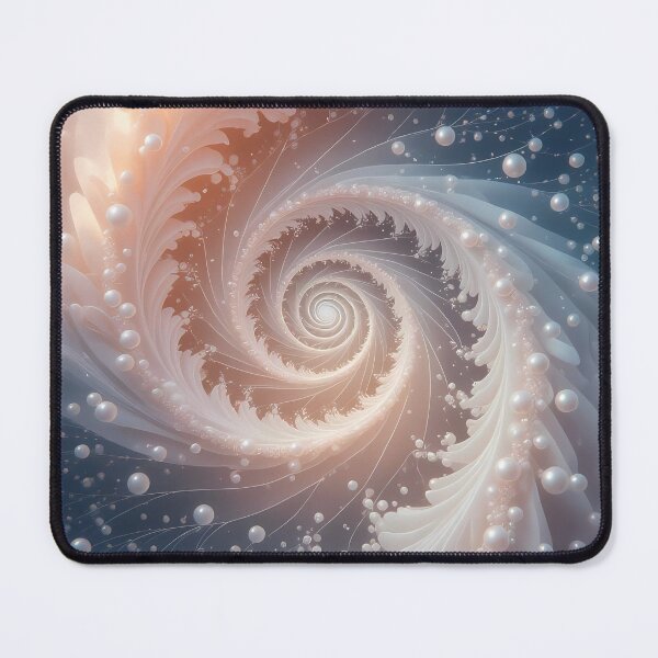 Item preview, Elegant Spiral of Pearls, Coral & Leaves (image size 8320x12480) designed and sold by Digital-Davinci.