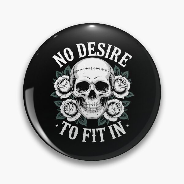Item preview, No Desire to Fit in Skull designed and sold by NetoGalaxy.