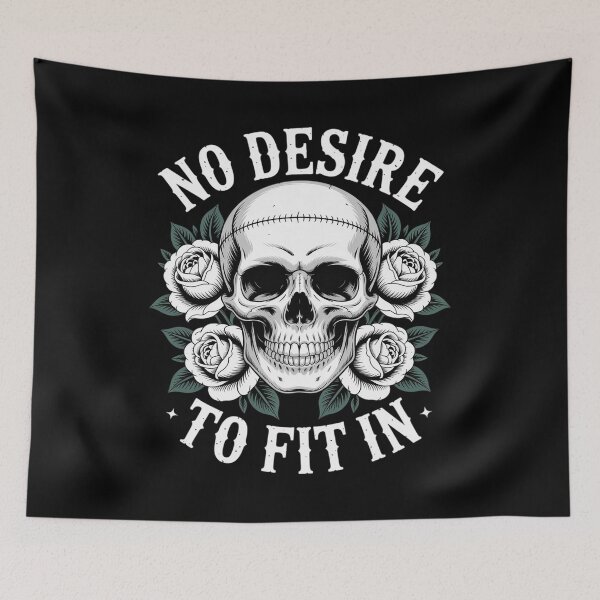 Item preview, No Desire to Fit in Skull designed and sold by NetoGalaxy.