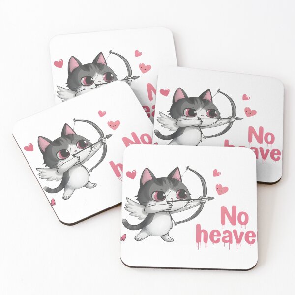 Item preview, “Cute devil cat reporting for duty ?? This ‘No Heaven’ kitty is 90% adorable, 10% chaotic energy. Perfect for anyone who looks sweet… but causes problems on purpose ??” designed and sold by No Heaven.