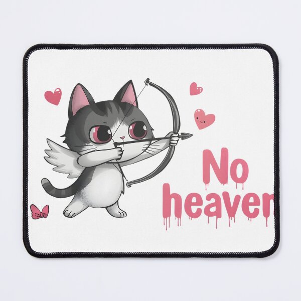 Item preview, “Cute devil cat reporting for duty ?? This ‘No Heaven’ kitty is 90% adorable, 10% chaotic energy. Perfect for anyone who looks sweet… but causes problems on purpose ??” designed and sold by No Heaven.