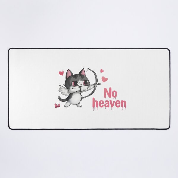 Item preview, “Cute devil cat reporting for duty ?? This ‘No Heaven’ kitty is 90% adorable, 10% chaotic energy. Perfect for anyone who looks sweet… but causes problems on purpose ??” designed and sold by No Heaven.