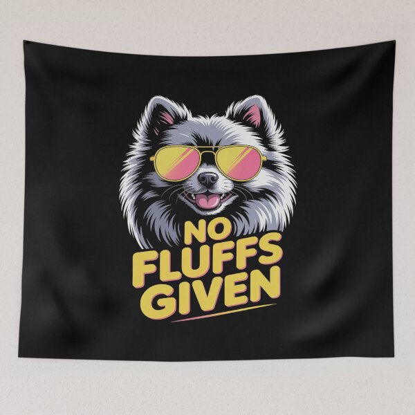 Item preview, No Fluffs Given - Groovy Pomeranian Dog Owner Animal Lover designed and sold by NetoGalaxy.