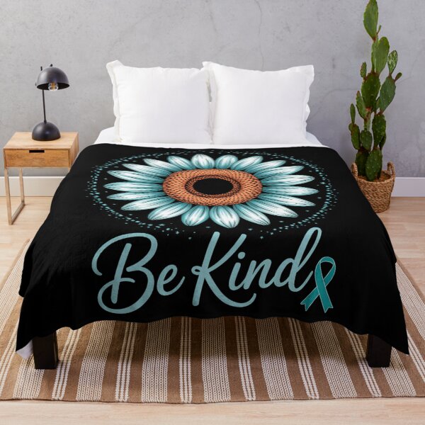 Item preview, Flower Ribbon Kindness Ovarian Cancer Awareness designed and sold by gourpmerzihd.