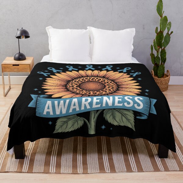 Item preview, Flower Ribbon Prostate Colon Cancer Awareness designed and sold by gourpmerzihd.