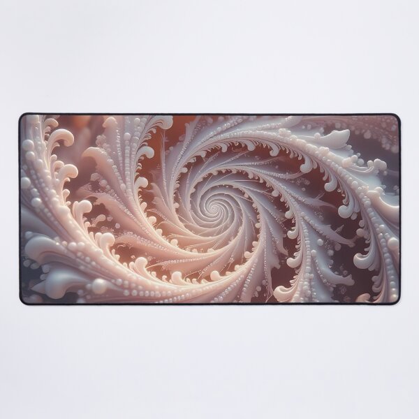 Item preview, Spiral of Coral with Ferns Leaves Motif (image size 8320x12480) designed and sold by Digital-Davinci.