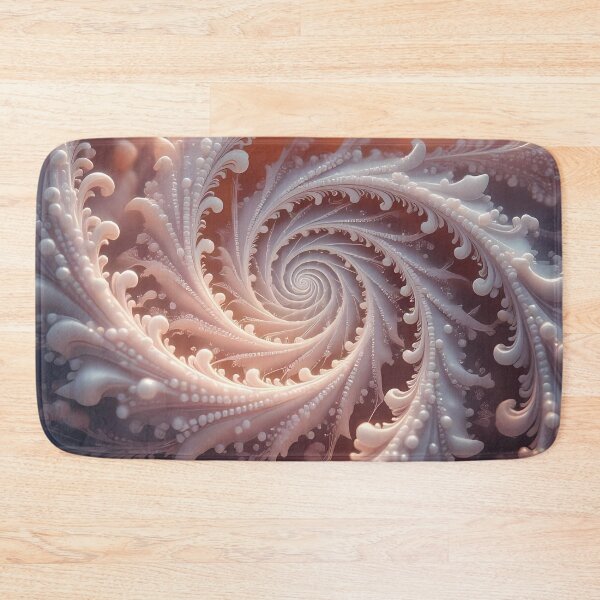 Item preview, Spiral of Coral with Ferns Leaves Motif (image size 8320x12480) designed and sold by Digital-Davinci.