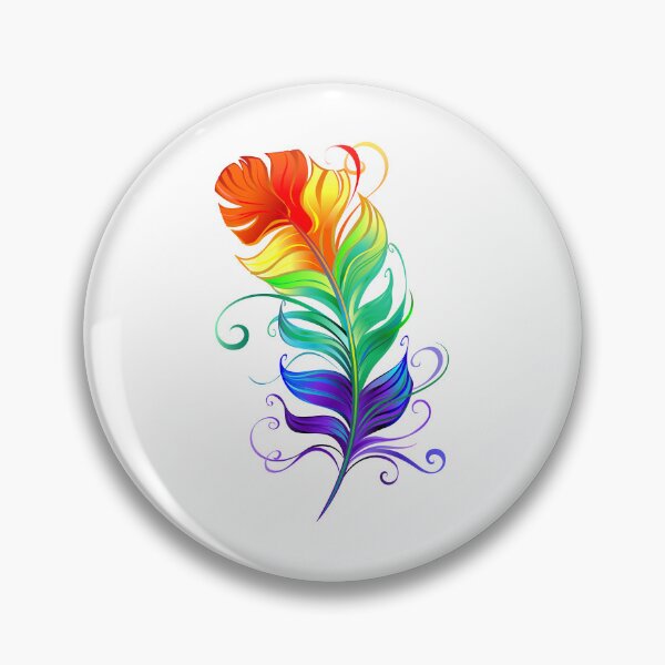 Item preview, Rainbow Feather Boho Tribal Colorful Feather Art T-Shirt Sticker designed and sold by Like it.