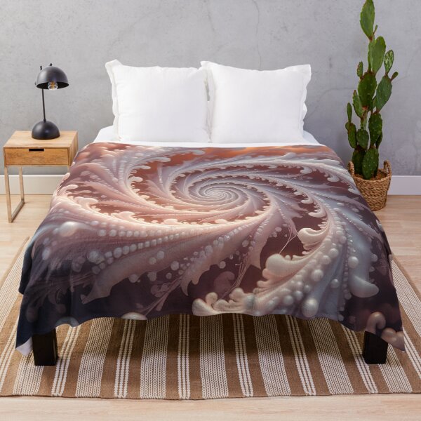 Item preview, Spiral of Coral with Ferns Leaves Motif (image size 8320x12480) designed and sold by Digital-Davinci.