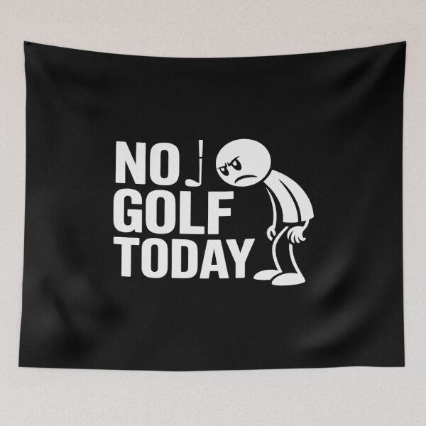 Item preview, No Golf Today Funny Sad Stick Man Golfing designed and sold by NetoGalaxy.