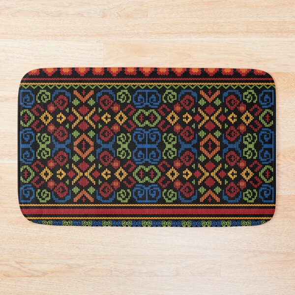 Item preview, Colorful Hmong Cross Stitch Thai Hill Tribe Geometric Art designed and sold by SGStudio_Thailand.