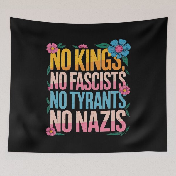 Item preview, No Kings Fascists Tyrants Resist Protest designed and sold by NetoGalaxy.