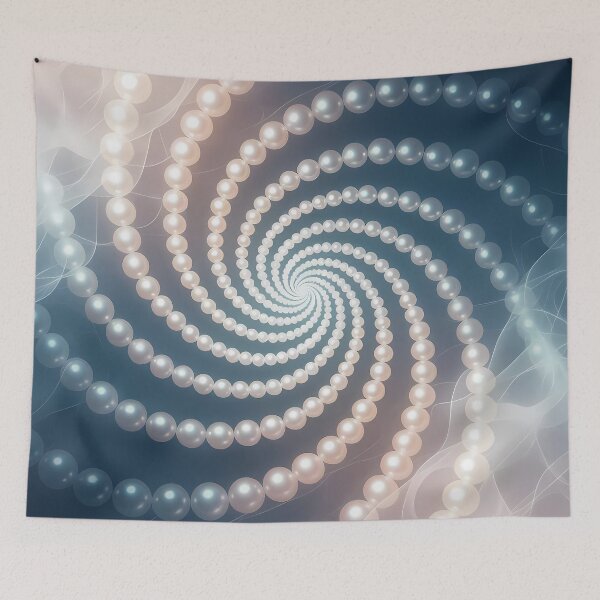 Item preview, Glowing Spiral of Pearls, Water Waves Motif  (image size 8320x12480) designed and sold by Digital-Davinci.